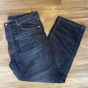 Levi’s 505 Straight Leg Jeans Mens 40x30 Dark Wash Denim